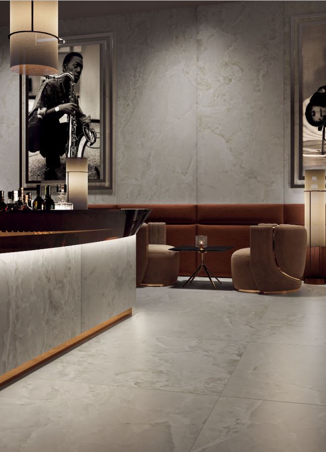 PAVIMENTI RIVESTIMENTI COTTO D'ESTE KERLITE STARLIGHT ONYX PEARL TOUCH 100x300 3,5 mm 1^scelta