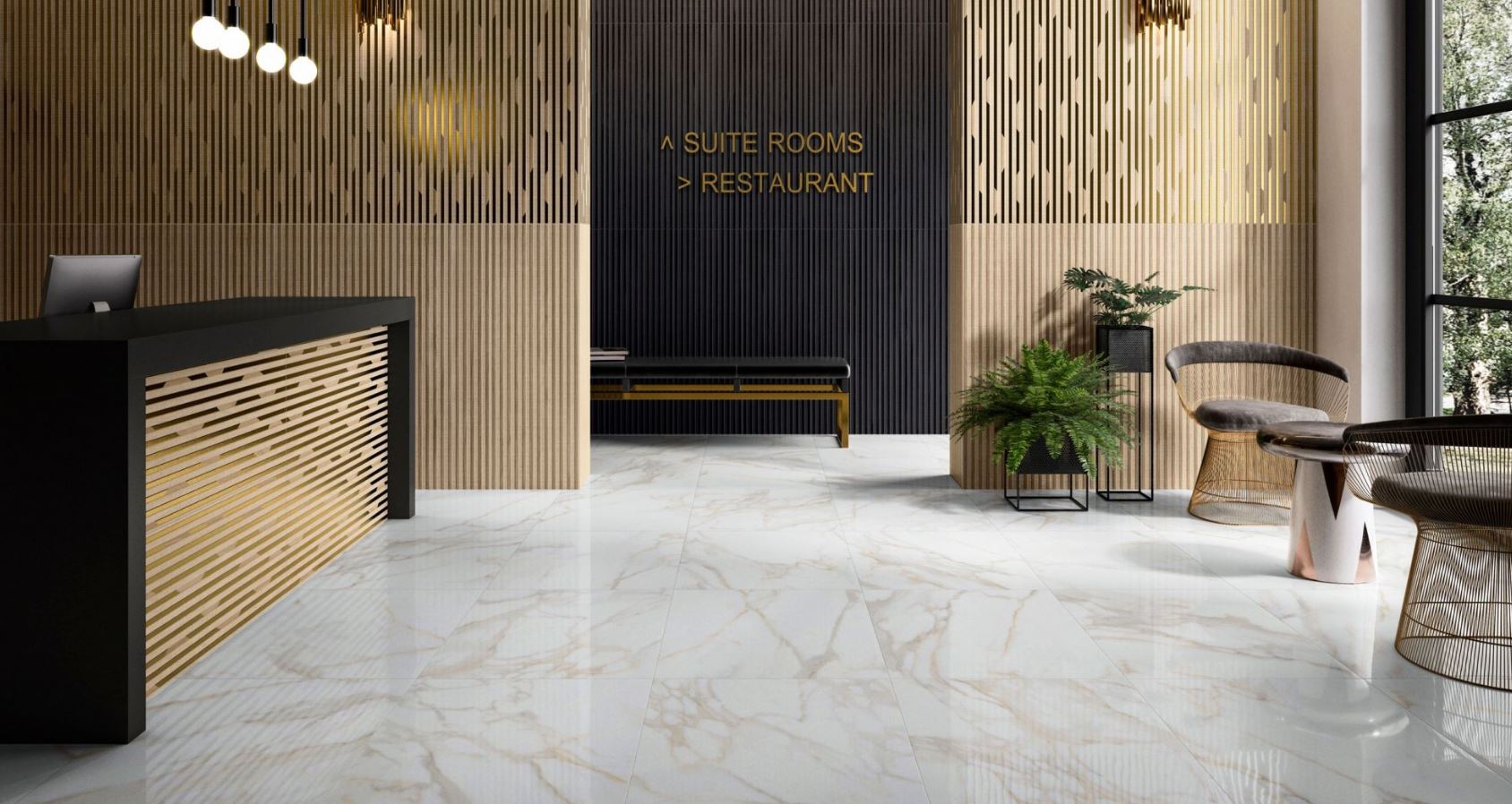 PAVIMENTI RIVESTIMENTI VILLEROY & BOCH NOCTURNE WHITE POLISHED EFFETTO MARMO LUCIDO 60 x 120 RETT 1^ scelta 9,5 mm