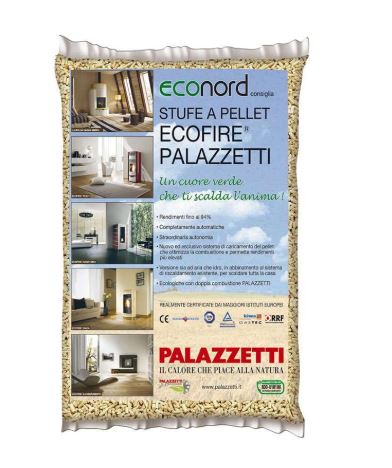 PELLETS AUSTRIACO ECONORD PALAZZETTI 100% ABETE sacco da 15 Kg