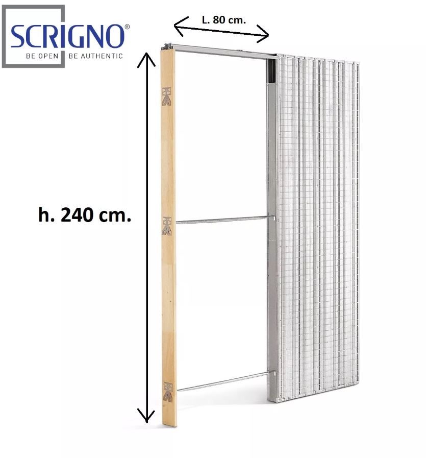 CONTROTELAIO SCRIGNO PER INTONACO GOLD BASE PARETE INTONACO 80 x  H 240 x 105 