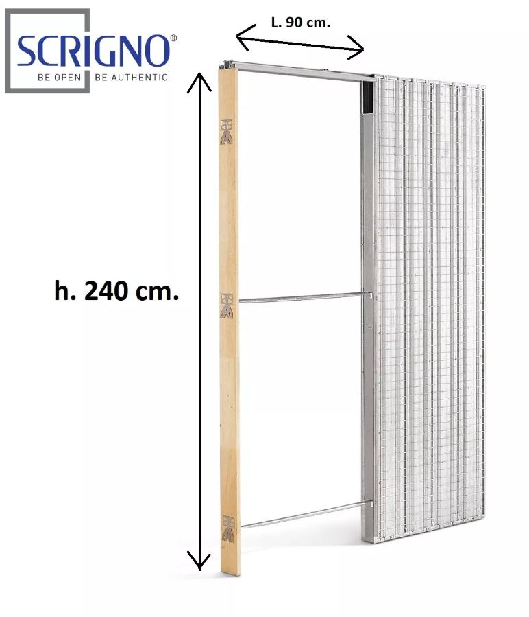 CONTROTELAIO SCRIGNO PER INTONACO GOLD BASE PARETE INTONACO 90 x  H 240 x 105 